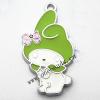 Zinc Alloy Enamel Pendant, Animal 15x30mm, Sold by PC