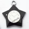 Zinc Alloy Enamel Pendant, Star 21x25mm, Sold by PC