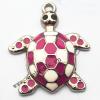 Zinc Alloy Enamel Pendant, turtle 24x39mm, Sold by PC