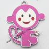 Zinc Alloy Enamel Pendant, Cartoon animals 44x55mm, Sold by PC