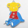 Zinc Alloy Enamel Pendant, Cartoon animals animals 45x63mm, Sold by PC