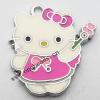 Zinc Alloy Enamel Pendant, Cartoon animals 20x22mm, Sold by PC