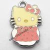 Zinc Alloy Enamel Pendant, Cartoon animals 15x23mm, Sold by PC