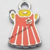 Zinc Alloy Enamel Pendant, Clothes 14x22mm, Sold by PC