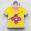 Zinc Alloy Enamel Pendant, Clothes 16x20mm, Sold by PC