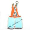 Zinc Alloy Enamel Pendant, 20x42mm, Sold by PC