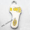 Zinc Alloy Enamel Pendant, Sandals 12x29mm, Sold by PC