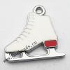 Zinc Alloy Enamel Pendant, Skates 20x21mm, Sold by PC