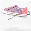 Zinc Alloy Enamel Pendant, shoes 24x64mm, Sold by PC