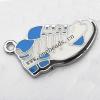 Zinc Alloy Enamel Pendant, shoes 28x21mm, Sold by PC