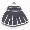 Zinc Alloy Enamel Pendant, Skirt 20x20mm, Sold by PC