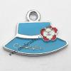 Zinc Alloy Enamel Pendant, 24x17mm, Sold by PC