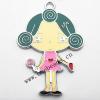 Zinc Alloy Enamel Pendant, Girl 39x52mm, Sold by PC