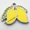 Zinc Alloy Enamel Pendant, Fruit 22x19mm, Sold by PC