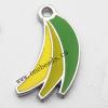 Zinc Alloy Enamel Pendant, Fruit 14x25mm, Sold by PC