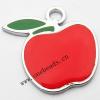 Zinc Alloy Enamel Pendant, Fruit 25x25mm, Sold by PC