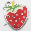 Zinc Alloy Enamel Pendant, Fruit 19x23mm, Sold by PC