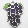 Zinc Alloy Enamel Pendant, Fruit 20x26mm, Sold by PC