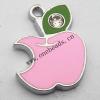 Zinc Alloy Enamel Pendant, Fruit 15x20mm, Sold by PC