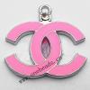 Zinc Alloy Enamel Pendant, 25x25mm, Sold by PC