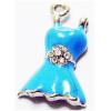 Pendant, Nickel-Free & Lead-Free Zinc Alloy Jewelry Findings, One-piece dress 13x24mm, Sold by PC 