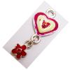 Pendant, Nickel-Free & Lead-Free Zinc Alloy Jewelry Findings, heart 13x29mm, Sold by PC 