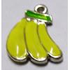 Pendant, Nickel-Free & Lead-Free Zinc Alloy Jewelry Findings, Banana 16x20mm, Sold by PC 