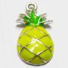 Pendant, Nickel-Free & Lead-Free Zinc Alloy Jewelry Findings, Pineapple 13x25mm, Sold by PC 