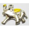 Pendant, Nickel-Free & Lead-Free Zinc Alloy Jewelry Findings, Elephant 19x21mm, Sold by PC 
