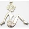 Pendant with Crystal, Nickel-Free & Lead-Free Zinc Alloy Jewelry Findings, Begum angel 37x38mm, Sold by PC 