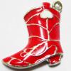 Pendant with Crystal, Nickel-Free & Lead-Free Zinc Alloy Jewelry Findings, Shoes,21x24mm, Sold by PC 