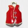 Pendant with Crystal, Nickel-Free & Lead-Free Zinc Alloy Jewelry Findings, Coat,12x22mm, Sold by PC 