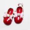 Pendant with Crystal, Nickel-Free & Lead-Free Zinc Alloy Jewelry Findings, Shoes,13x19mm, Sold by PC 