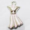 Pendant, Nickel-Free & Lead-Free Zinc Alloy Jewelry Findings, one-piece dress,16x38mm, Sold by PC 