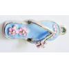 Pendant with Crystal, Nickel-Free & Lead-Free Zinc Alloy Jewelry Findings, Shoes,10x29mm, Sold by PC 