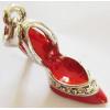 Pendant with Crystal, Nickel-Free & Lead-Free Zinc Alloy Jewelry Findings, High heels,19x26mm, Sold by PC 