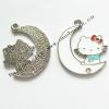 Zinc Alloy Enamel Pendant/Drop, 21x28mm, Sold by Bag