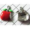 Zinc Alloy Enamel Pendant/Drop, Fruit 19x22mm, Sold by Bag