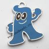 Zinc Alloy Enamel Pendant, Animal 19x24mm, Sold by PC