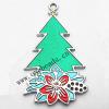 Zinc Alloy Enamel Pendant, Tree 27x49mm, Sold by PC