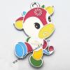 Zinc Alloy Enamel Pendant, Cartoon Cattle 32x52mm, Sold by PC