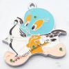 Zinc Alloy Enamel Pendant, 33x37mm, Sold by PC