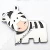 Zinc Alloy Enamel Pendant, Cattle 35x42mm, Sold by PC