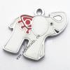 Zinc Alloy Enamel Pendant, Elephant 20x21mm, Sold by PC