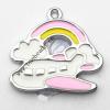 Zinc Alloy Enamel Pendant, 18x28mm, Sold by PC