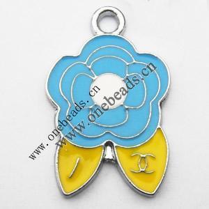 Zinc Alloy Enamel Pendant, Boy 18x28mm, Sold by PC