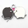 Zinc Alloy Enamel Pendant, 23x15mm, Sold by PC