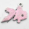 Zinc Alloy Enamel Pendant, Cartoon Fish 27x23mm, Sold by PC