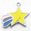 Zinc Alloy Enamel Pendant, 25x24mm, Sold by PC