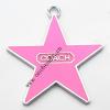 Zinc Alloy Enamel Pendant, Star 33x36mm, Sold by PC